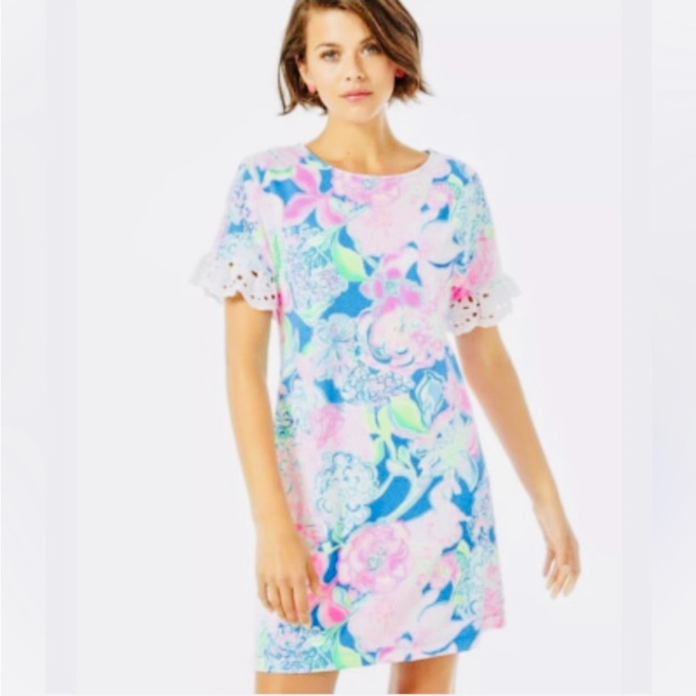 Lilly Pulitzer Helina T-shirt dress in “Peony For Your Thoughts" floral print - Picture 2 of 7